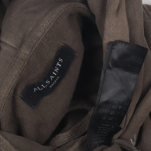 AllSaints Men's Brown Pullover Hoodie S