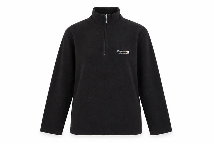 Regatta Women's Black Henley Zip Sweatshirt Size 8