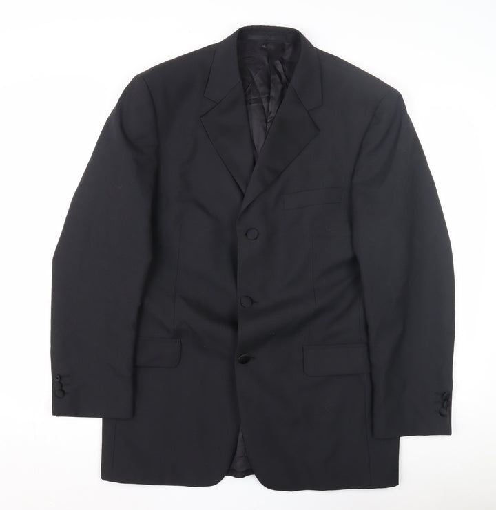 Scott & Taylor Men's Black Formal Suit Jacket 50