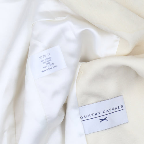 Country Casuals Women's Ivory Blazer Size 12