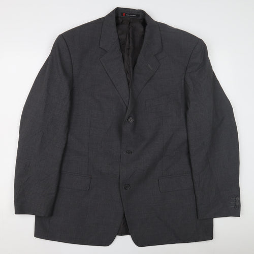 Ciro Citterio Men's Grey Blazer, Formal Business Jacket