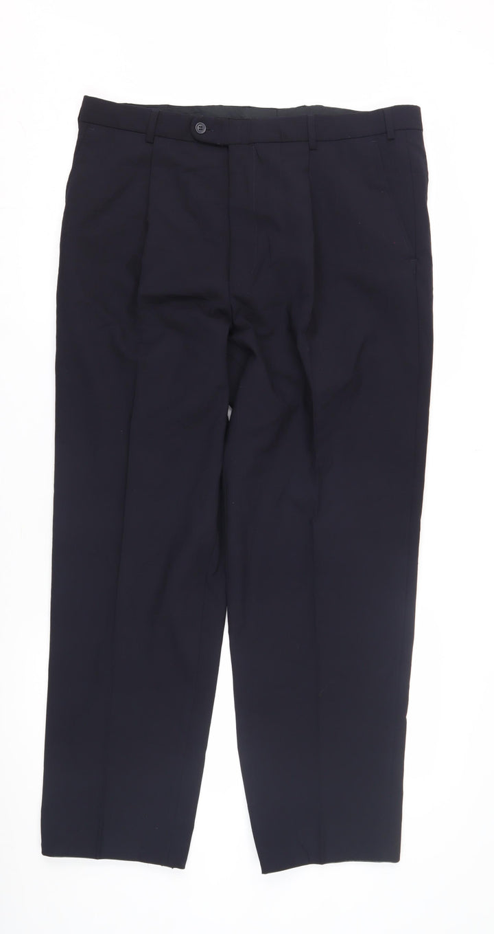 Ciro Citterio Men's Black Slim Dress Pants 38S