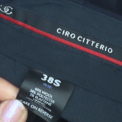 Ciro Citterio Men's Black Slim Dress Pants 38S