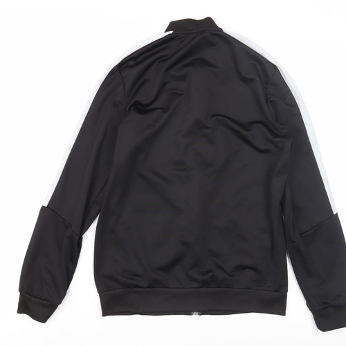 Puma Boys Black Track Jacket - Large, Hooded, Polyester