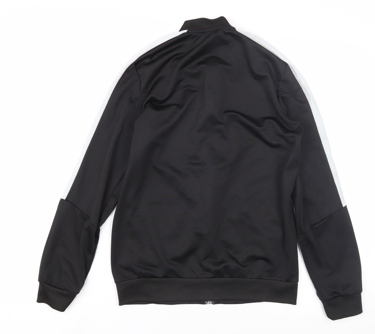 Puma Boys Black Track Jacket - Large, Hooded, Polyester