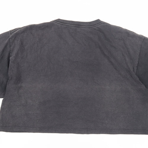 Hard Rock Cafe Black Cropped T-Shirt Unisex L