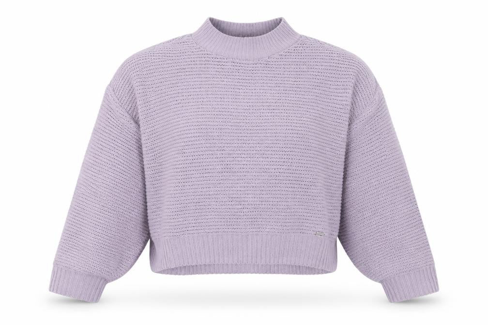 Hollister Women's Purple Mock Neck Jumper XS