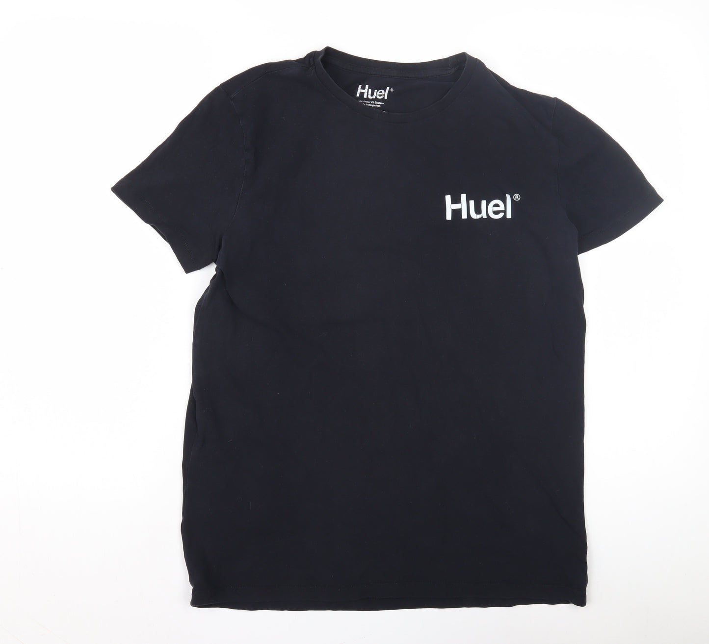 Huel Men's Black Medium Cotton T-Shirt - Good Condition