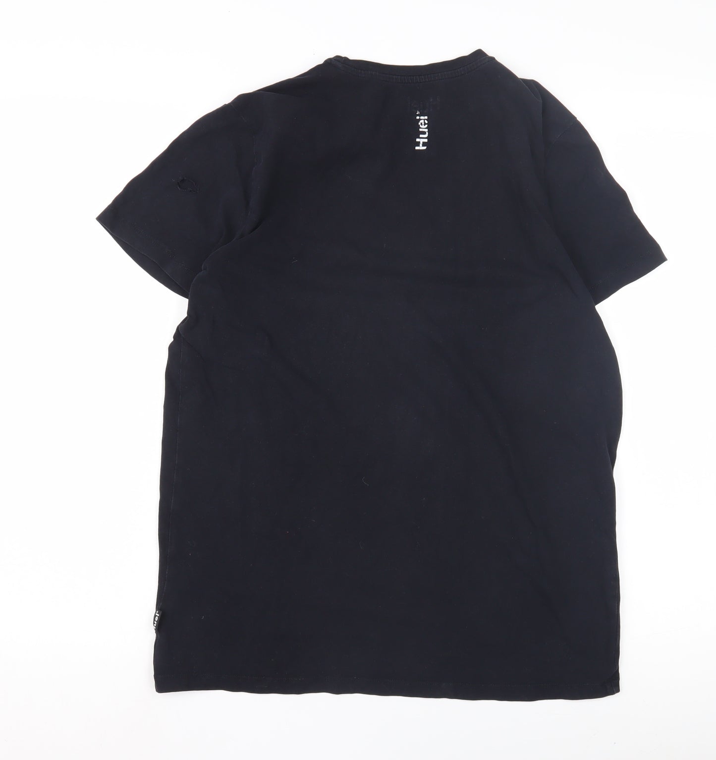 Huel Men's Black Medium Cotton T-Shirt - Good Condition
