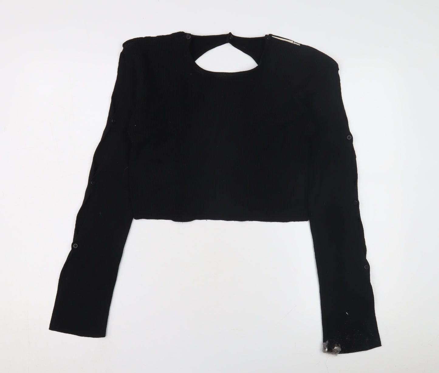 Milk It Women's Black Cardigan UK 10 Long Sleeve