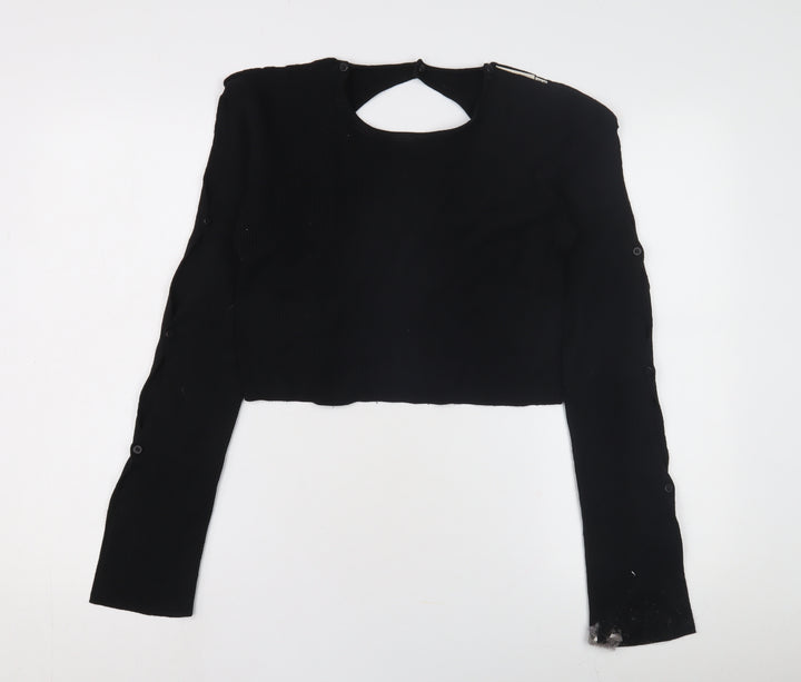 Milk It Women's Black Cardigan UK 10 Long Sleeve