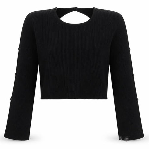 Milk It Women's Black Cardigan UK 10 Long Sleeve