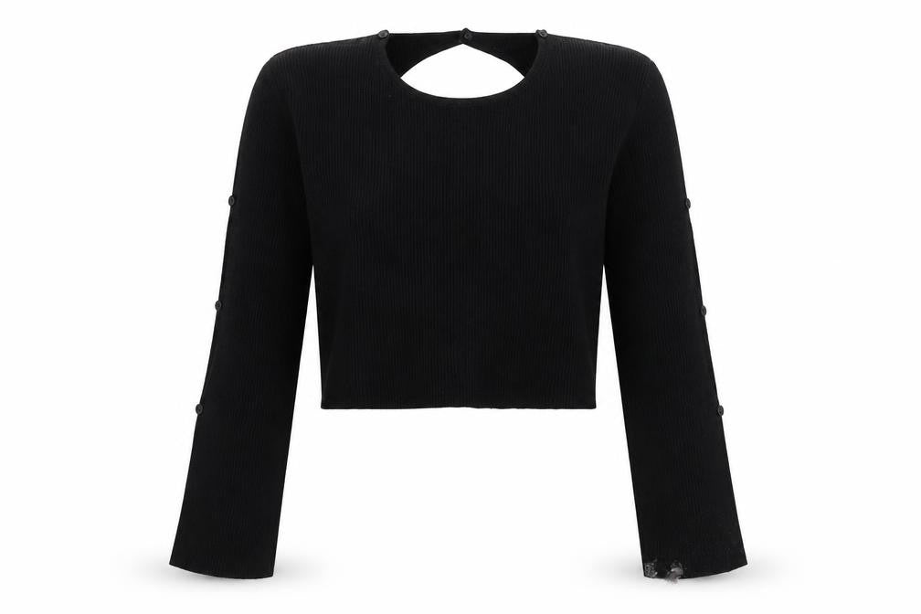 Milk It Women's Black Cardigan UK 10 Long Sleeve