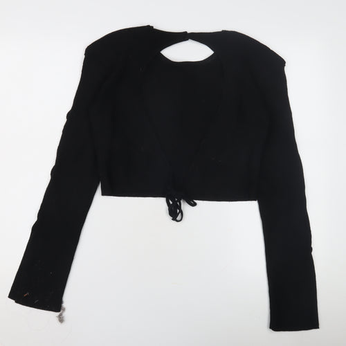 Milk It Women's Black Cardigan UK 10 Long Sleeve