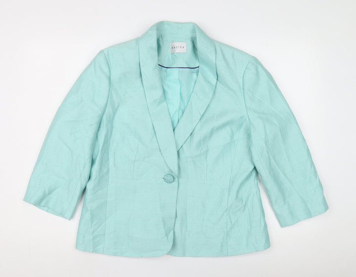 Eastex Women's Green Blazer Size 14 Formal Jacket