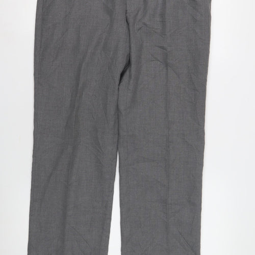 Burton Men's Grey Trousers 34 S Regular Formal