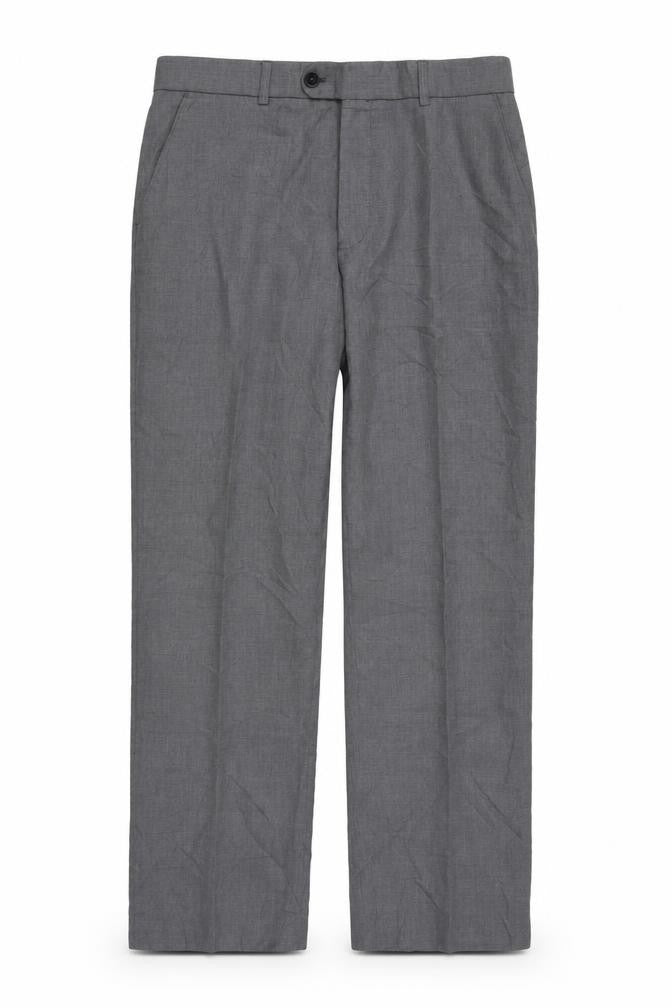 Front view of Burton Men's Grey Trousers 34 S Regular Formal