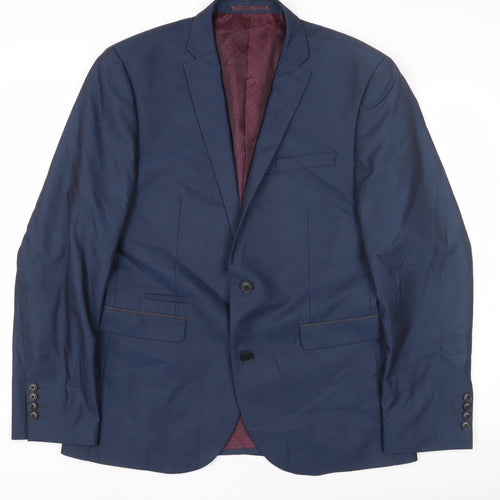 Next Men's Blue Regular Fit Blazer Jacket 42R
