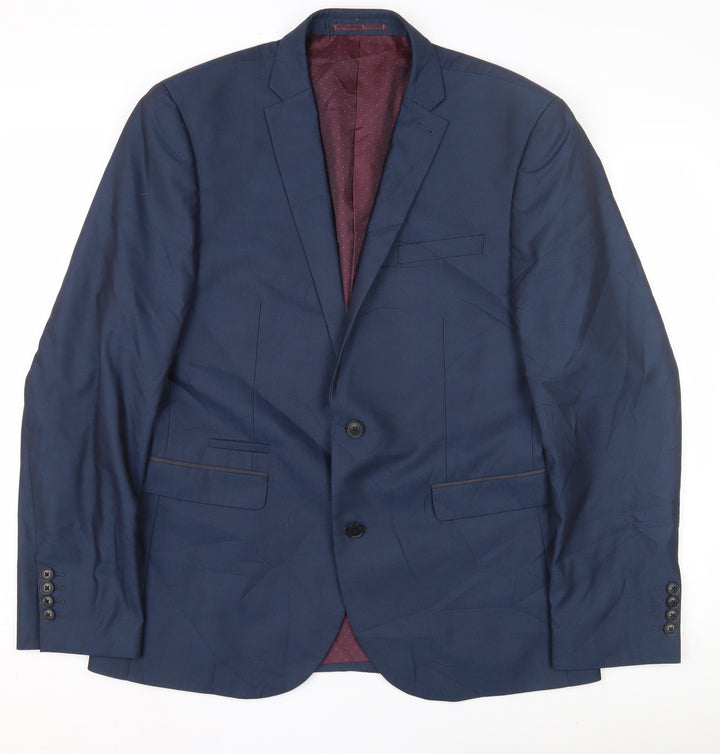 Next Men's Blue Regular Fit Blazer Jacket 42R