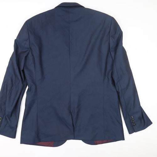 Next Men's Blue Regular Fit Blazer Jacket 42R