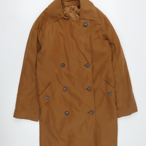BHS Women's Brown Mid-Length Overcoat Size 10