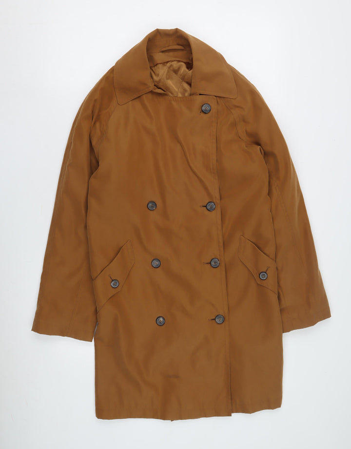 BHS Women's Brown Mid-Length Overcoat Size 10