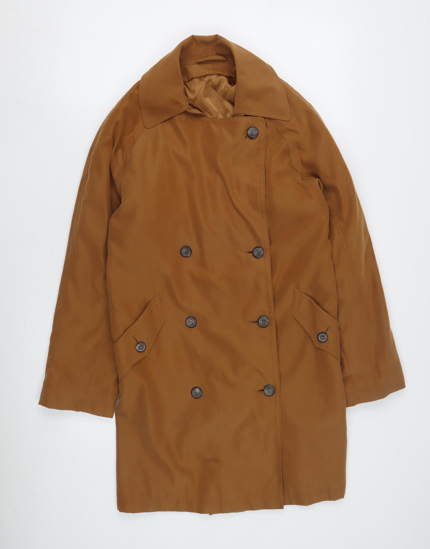 BHS Women's Brown Mid-Length Overcoat Size 10