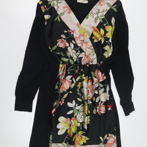 Oasis Women’s Floral Dress Large Black Multicoloured