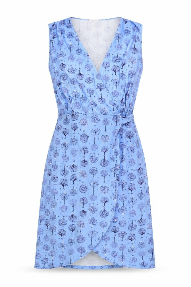 Joe Browns Women's Blue Floral Sleeveless Dress