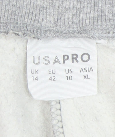 USA Pro Women's Grey Joggers Size 14 - Casual Comfort