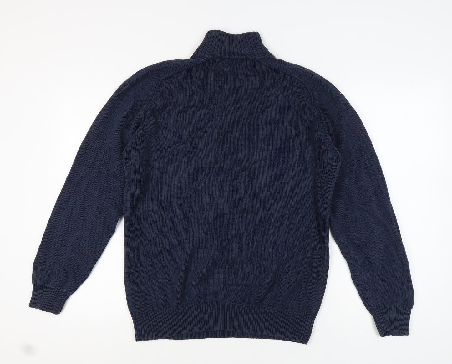 Brooker Men's Blue High Neck Pullover Jumper M