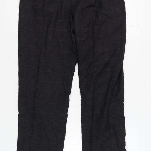 Marks and Spencer Men's Grey Check Dress Pants 36R