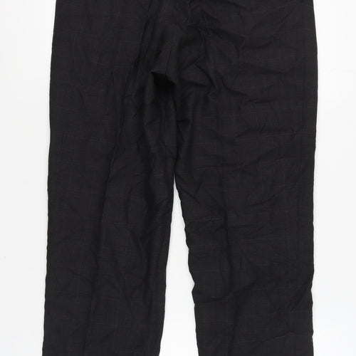 Marks and Spencer Men's Grey Check Dress Pants 36R