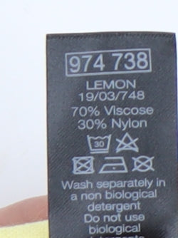 M&Co Women's Yellow Cardigan Size 16 Knit V-Neck