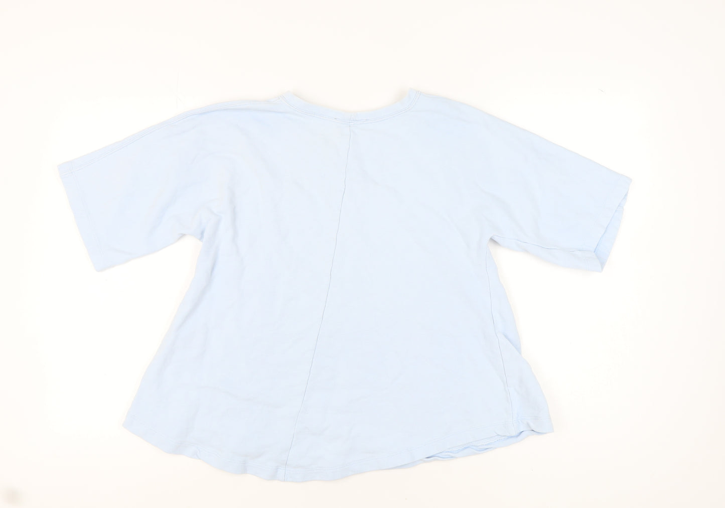 Zara Women's Blue T-Shirt M Crew Neck Casual Top