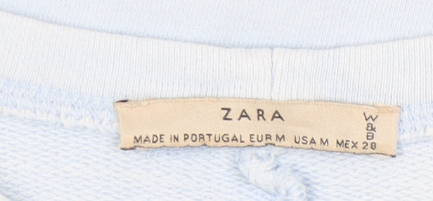 Zara Women's Blue T-Shirt M Crew Neck Casual Top