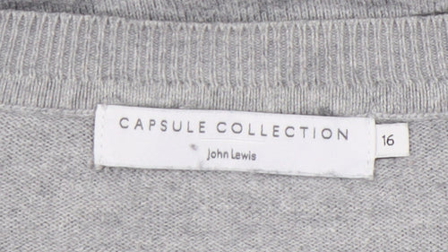 John Lewis Women's Grey Pullover Jumper Size 16