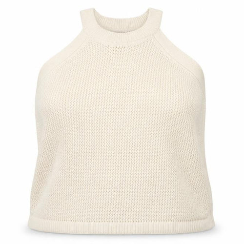 Marks and Spencer Women Ivory XL Halter Knit Tank