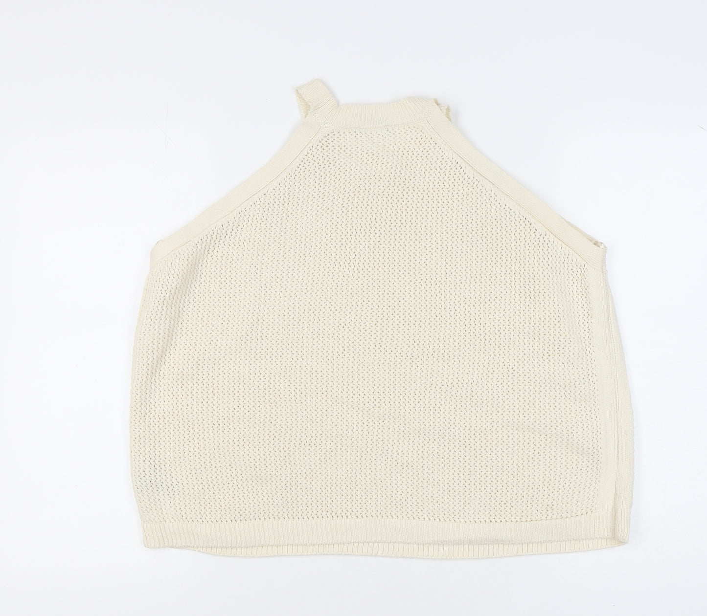 Marks and Spencer Women Ivory XL Halter Knit Tank