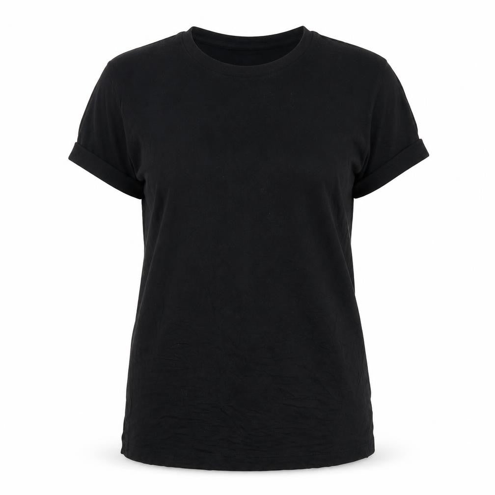 Front view of Trust Wearable Black unisex t-shirt, size M