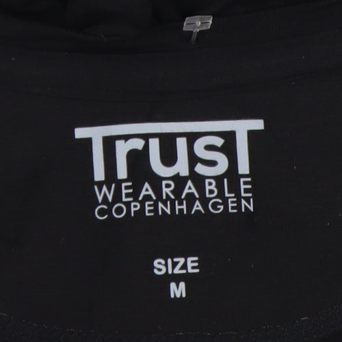 Trust Wearable Black Unisex T-Shirt, Size M