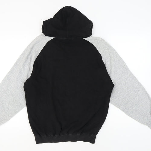 Bossini Unisex Black Hoodie M Sports Logo Graphic Print