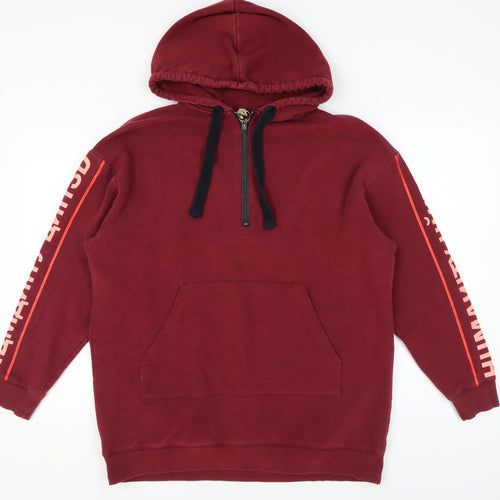 H&M Unisex Red Hoodie - Size S, Cotton Blend