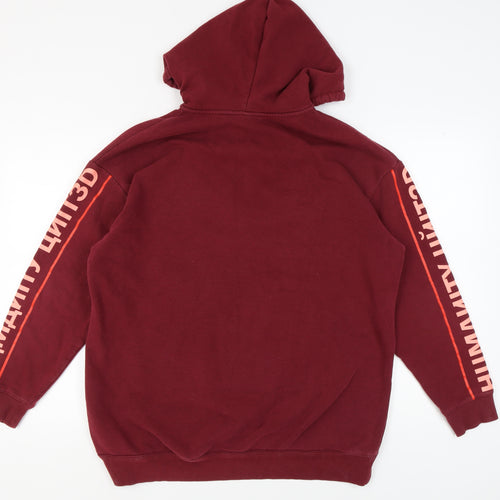 H&M Unisex Red Hoodie - Size S, Cotton Blend