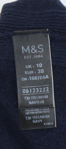 Marks and Spencer Women's Blue Pullover Jumper, Size 10