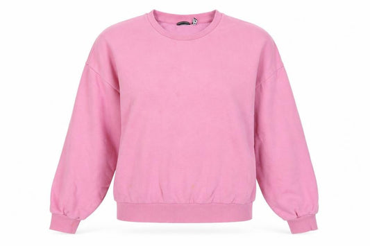 Front view of ASOS DESIGN Women's Pink XS Pullover Sweatshirt