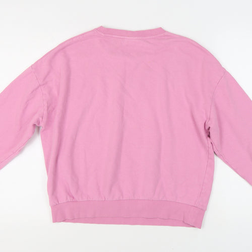 ASOS DESIGN Women's Pink XS Pullover Sweatshirt