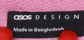 ASOS DESIGN Women's Pink XS Pullover Sweatshirt