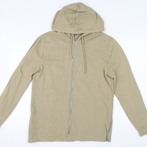 ASOS Beige Full Zip Unisex Hoodie, Size S