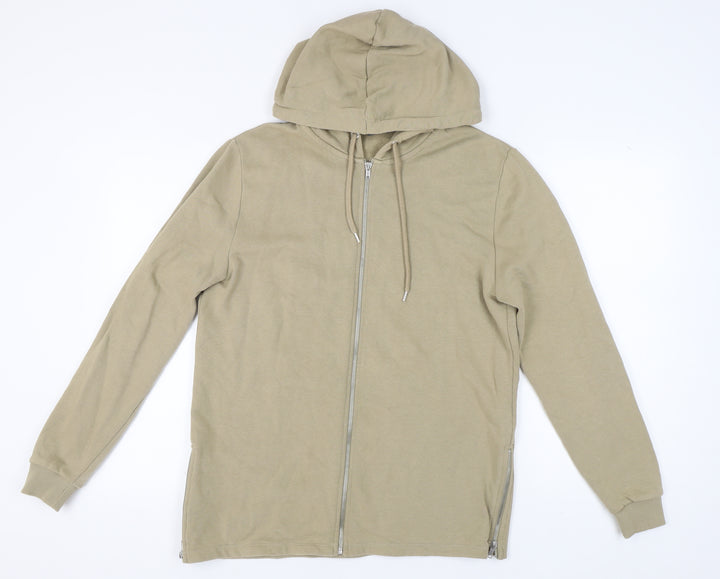 ASOS Beige Full Zip Unisex Hoodie, Size S
